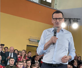 Spotkanie z Premierem Mateuszem Morawieckim w Jaśle - Podkarpacka Szkoła Wyższa w Jaśle